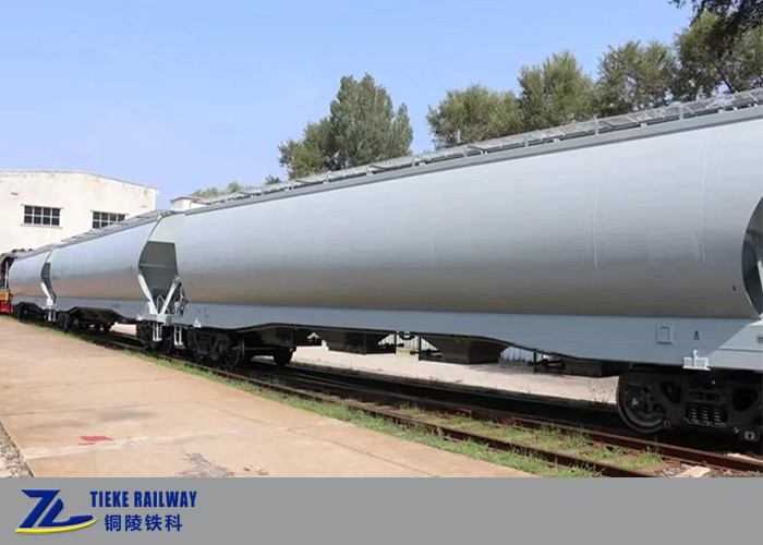 Corn Corn Wheat Soya Beans Grain Hopper Wagons Ferrovie di scartamento 1435mm Pay Load 70 tonnellate