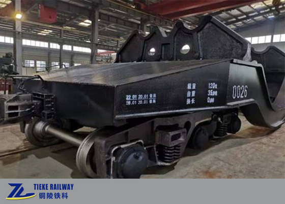 Basso costo a bassa velocità dell'automobile di 120 Ton Hot Metal Ladle Transfer per fabbricazione dell'acciaio