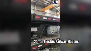 Carro ferroviario elettrico da 25 tonnellate per carichi pesanti
